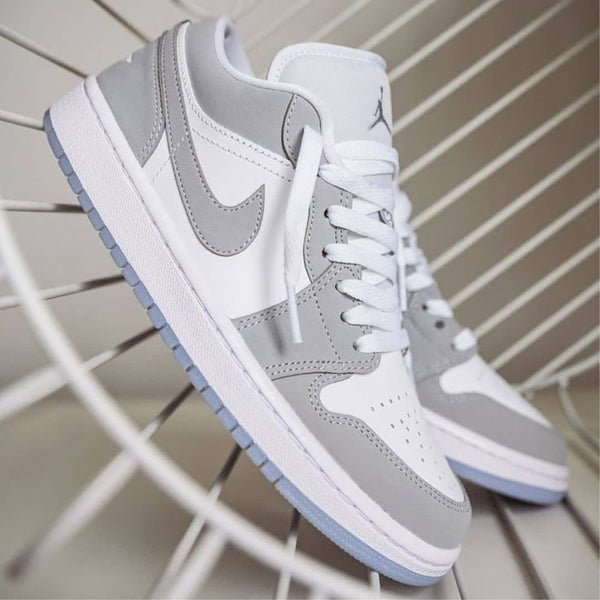 Grey Low Custom Air Jordan 1