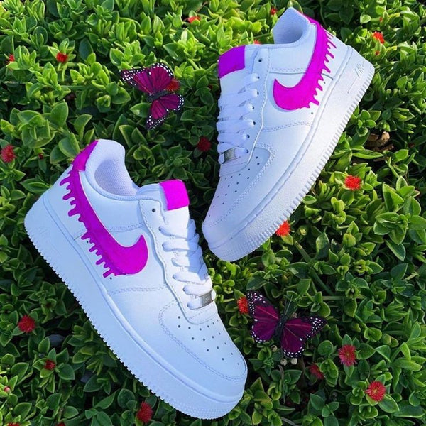 Purple Drip Custom Air Force 1