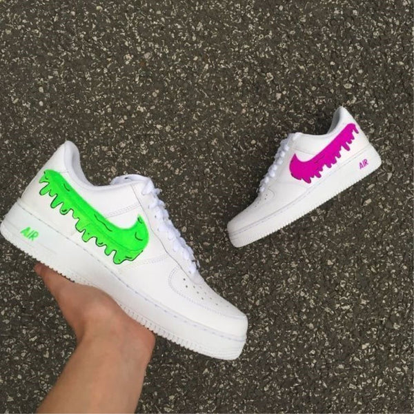 Green-Purple Drips Custom Air Force 1