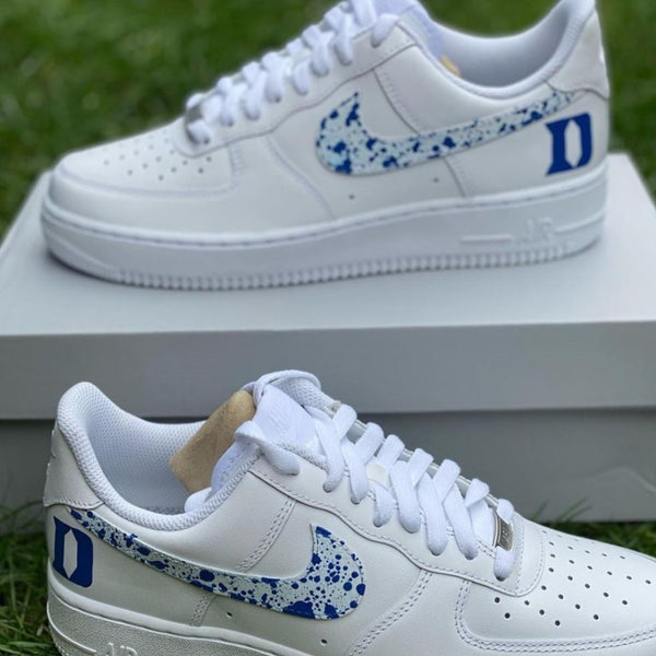 Deep Blue Splatter Custom Air Force 1