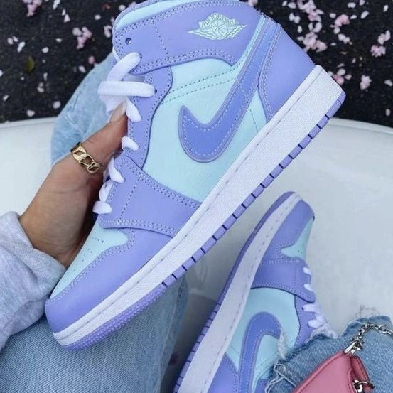 Blue Purple Custom Air Jordan 1 â Unite Custom