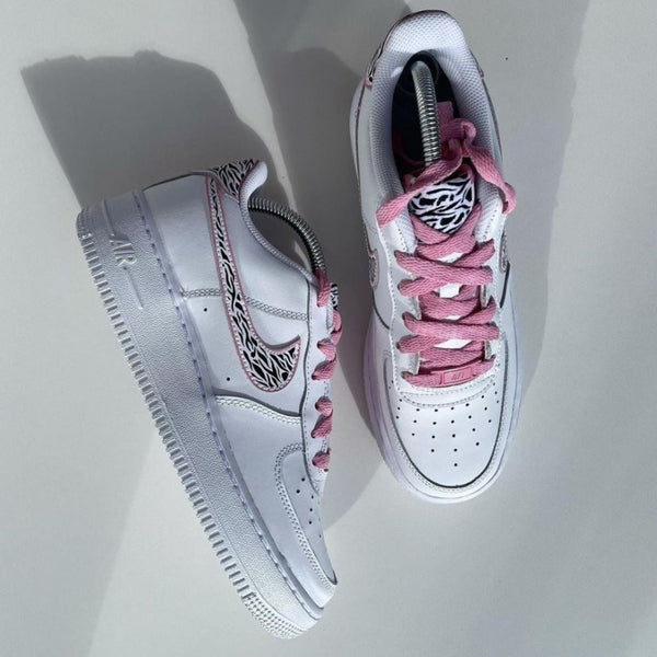 Pink Zebra Custom Air Force 1