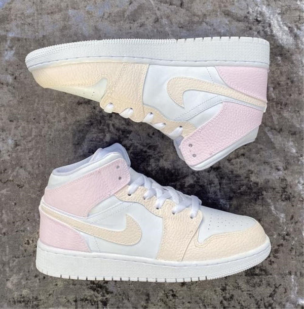 Pink Orange Custom Air Jordan 1