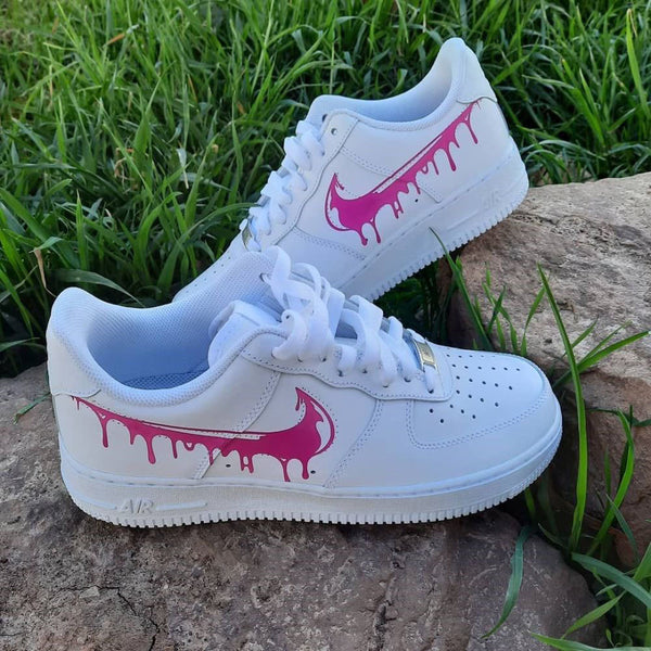 Pink Drips Custom Air Force 1