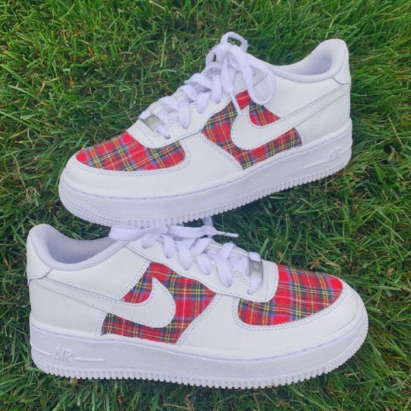 Red Grid Custom Air Force 1