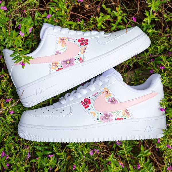 Pink Flower Custom Air Force 1