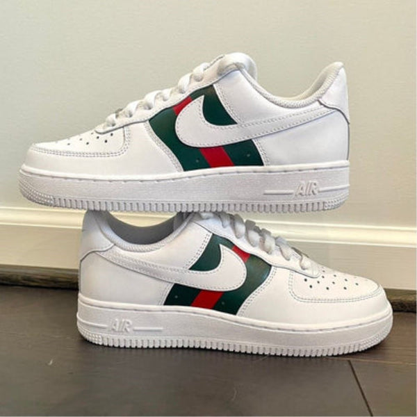 Dark Green Stripe Custom Air Force 1