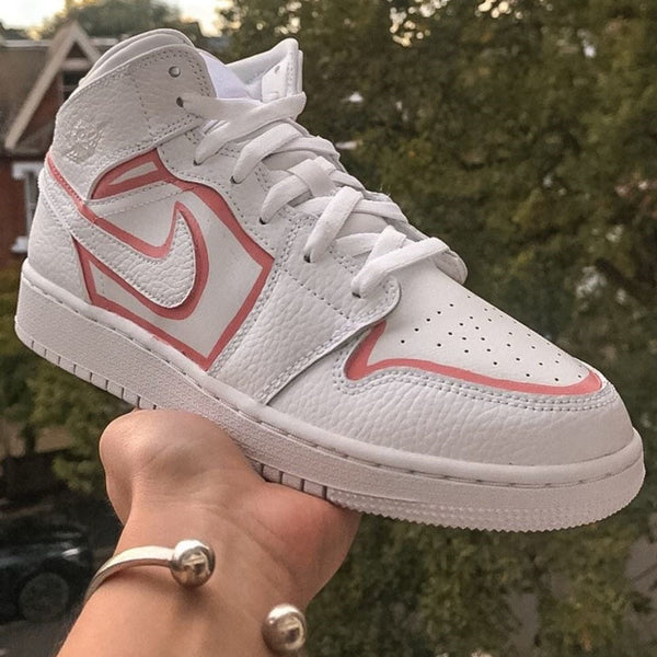 Pink Line Custom Air Jordan 1