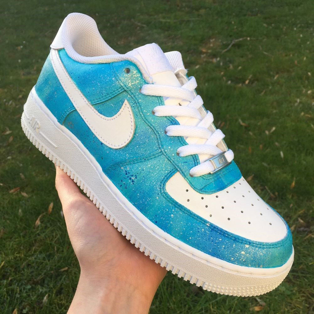 Blue Blink Custom Air Force 1 â unitecustom