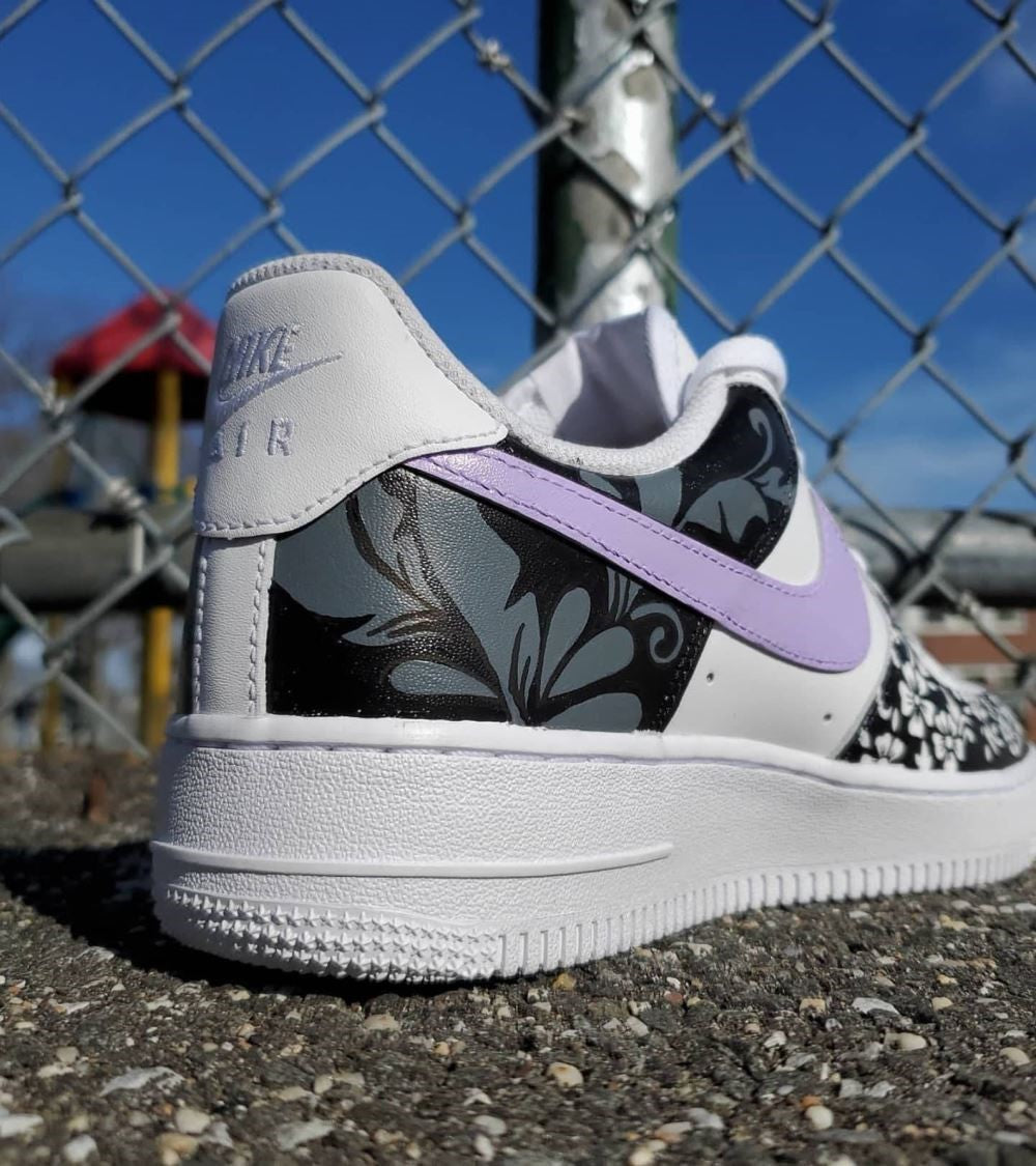 custom purple air force 1