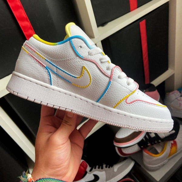 Tricolor Line Custom Air Jordan 1