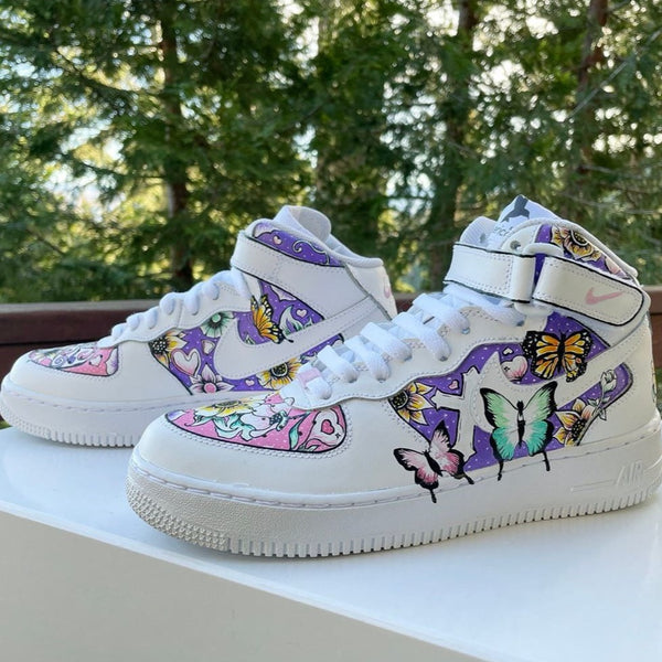 Flower Butterfles  Custom Air Force 1