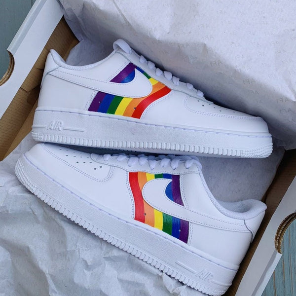 Rainbow Doodle Custom Air Force 1