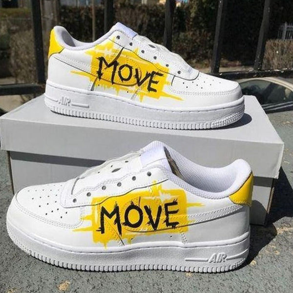 Yellow Move Custom Air Force 1