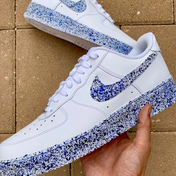 Blue Splatter Custom Air Force 1