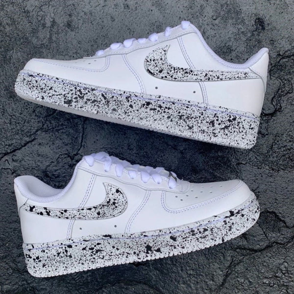 Black Splatter Custom Air Force 1