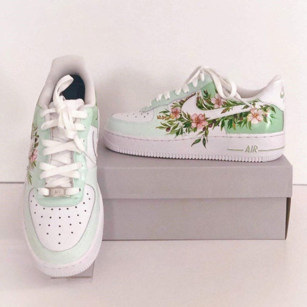 Green Flower Custom Air Force 1