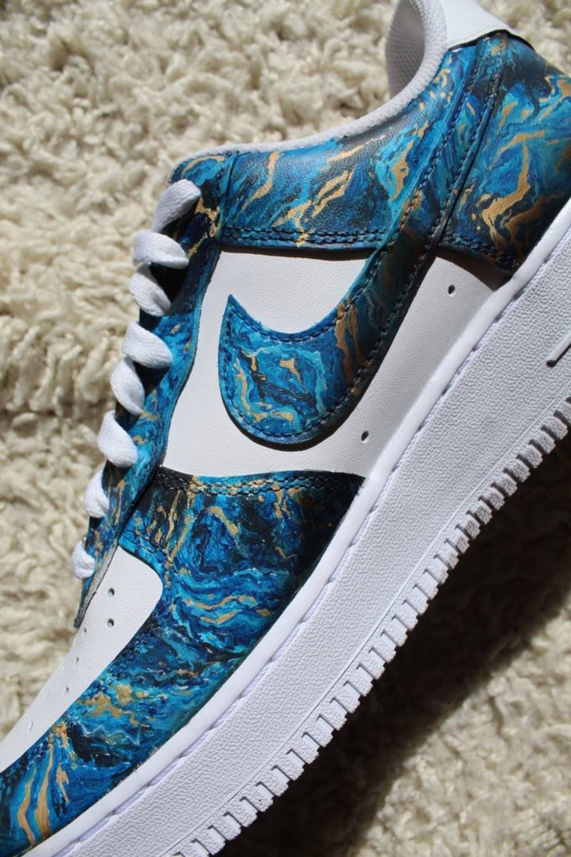 Blue Marble Custom Air Force 1 – Unite Custom