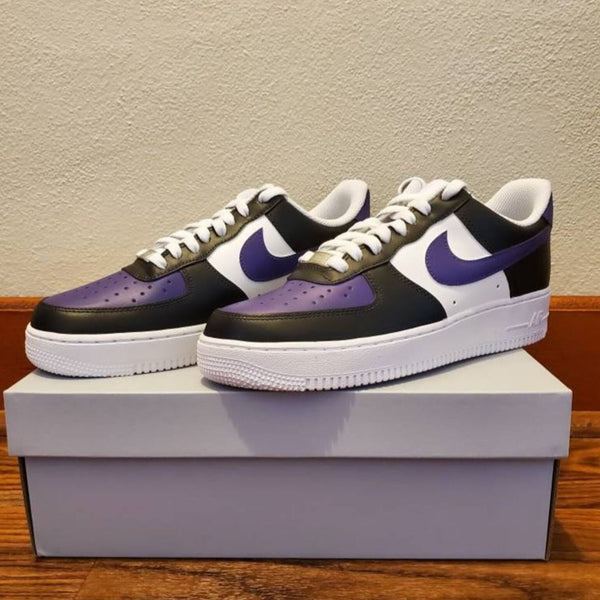 Black&Purple  Custom Air Force 1