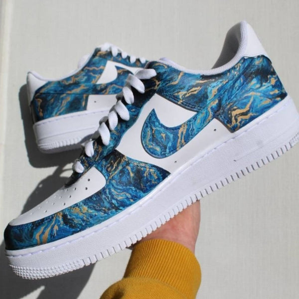 Blue Marble Custom Air Force 1