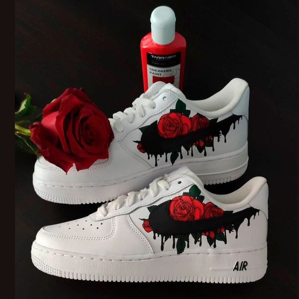 Red Roses Drip Custom Air Force 1 – Unite Custom