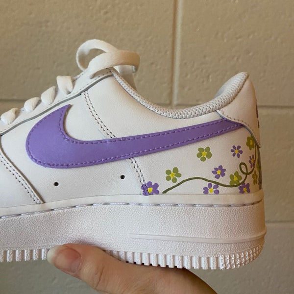 Purple Flower Custom Air Force 1