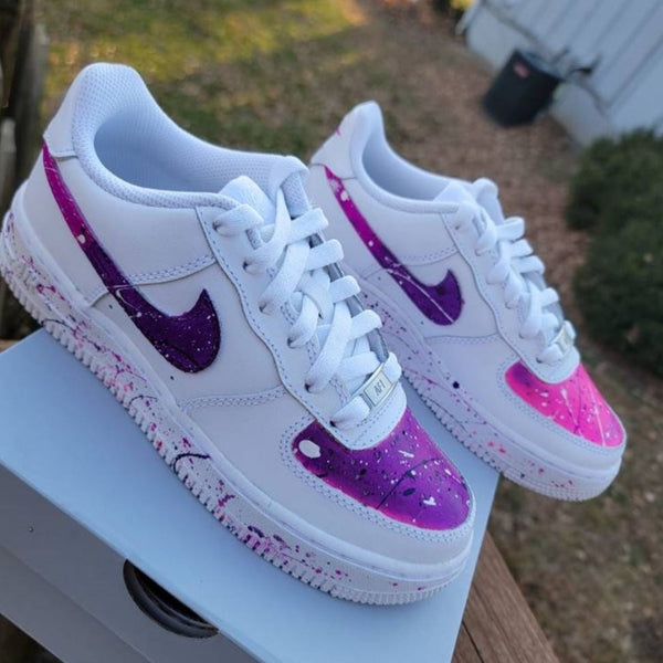 Purple Splatter Custom Air Force 1