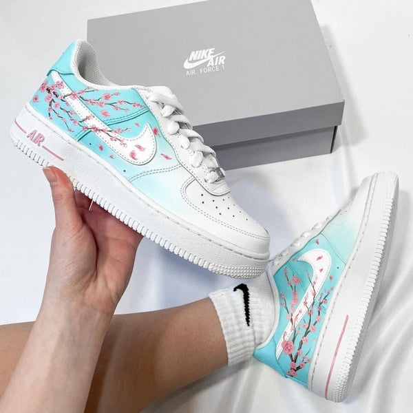 Blue Cherry Custom Air Force  1