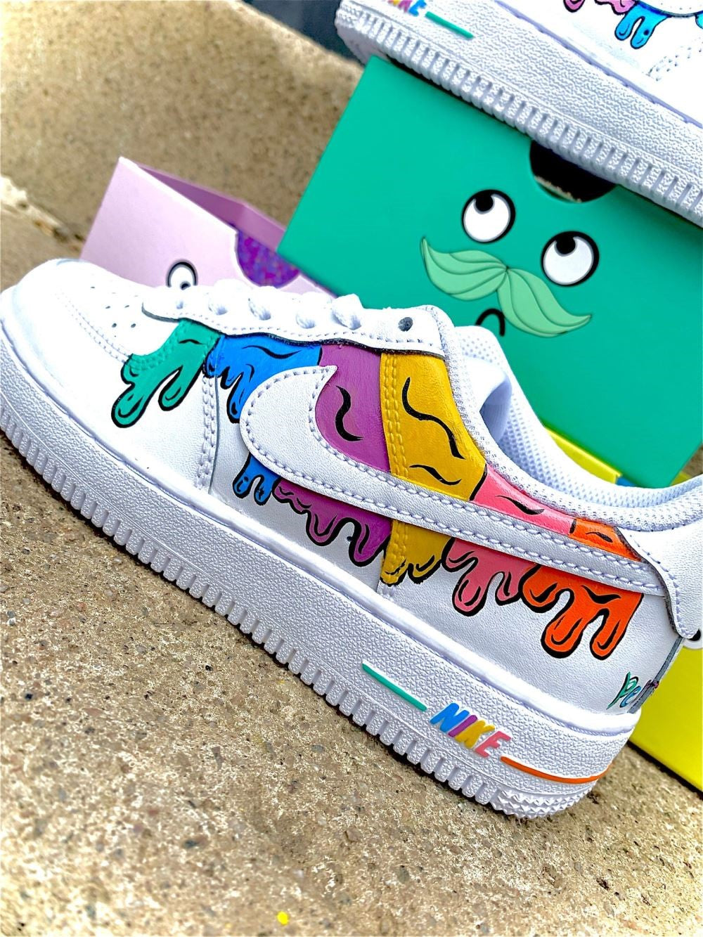 Custom Af1 Drip Colorful Drip Custom Air Force 1 – Unite Custom