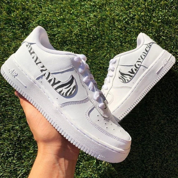 Zebra Stripes Custom Air Force 1