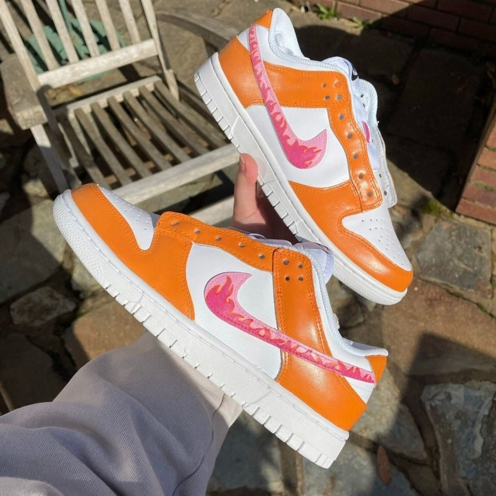 Orange Custom Nike Dunk