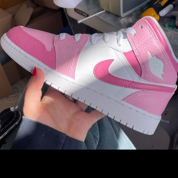 Pink Custom Air Jordan 1