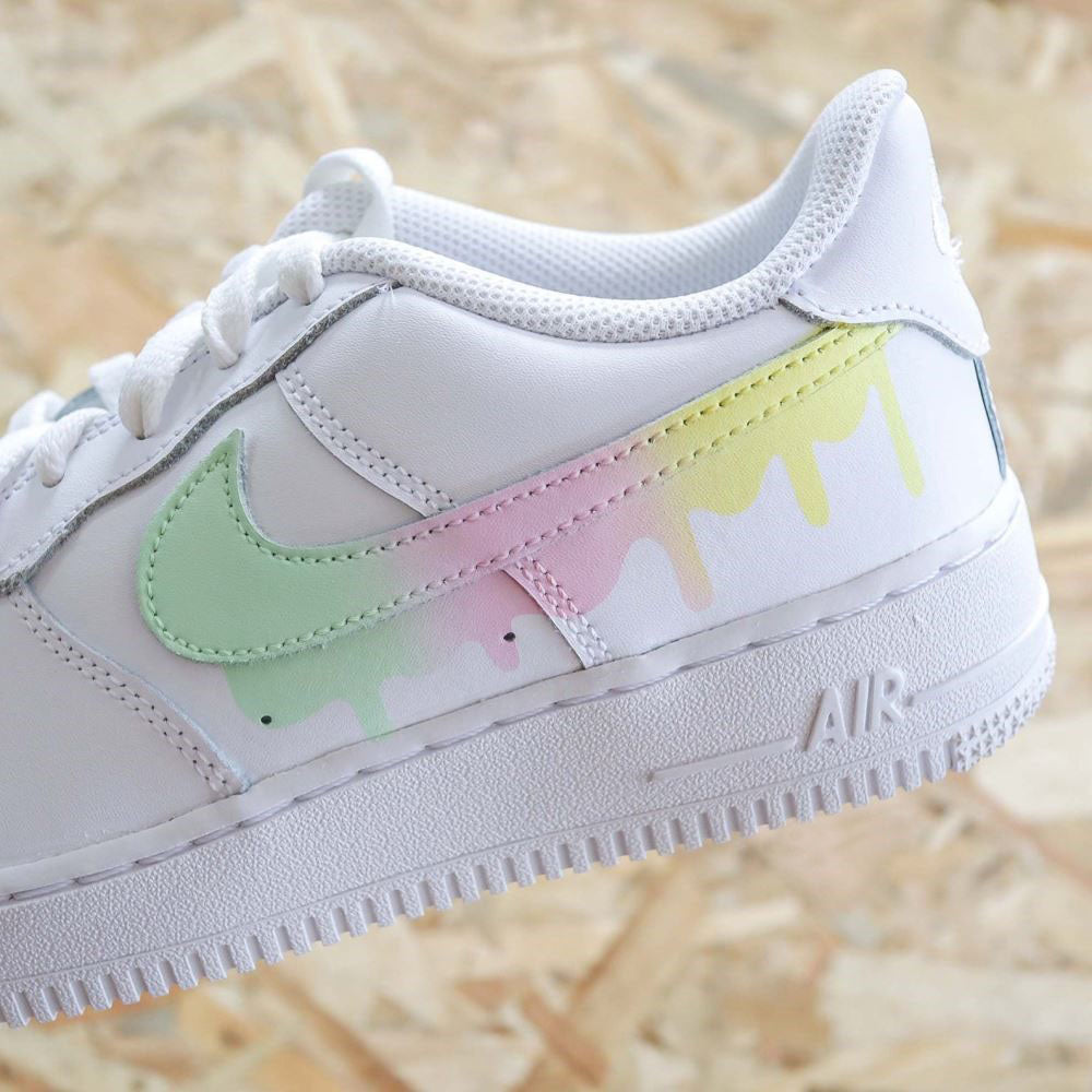 Light Colorful Drips Custom Air Force 1 – unitecustom