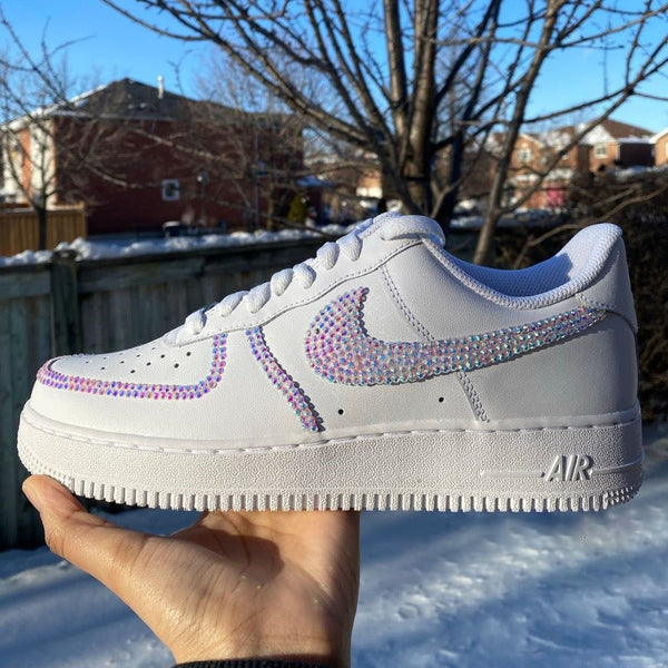 Purple Rhinestones Custom Air Force 1