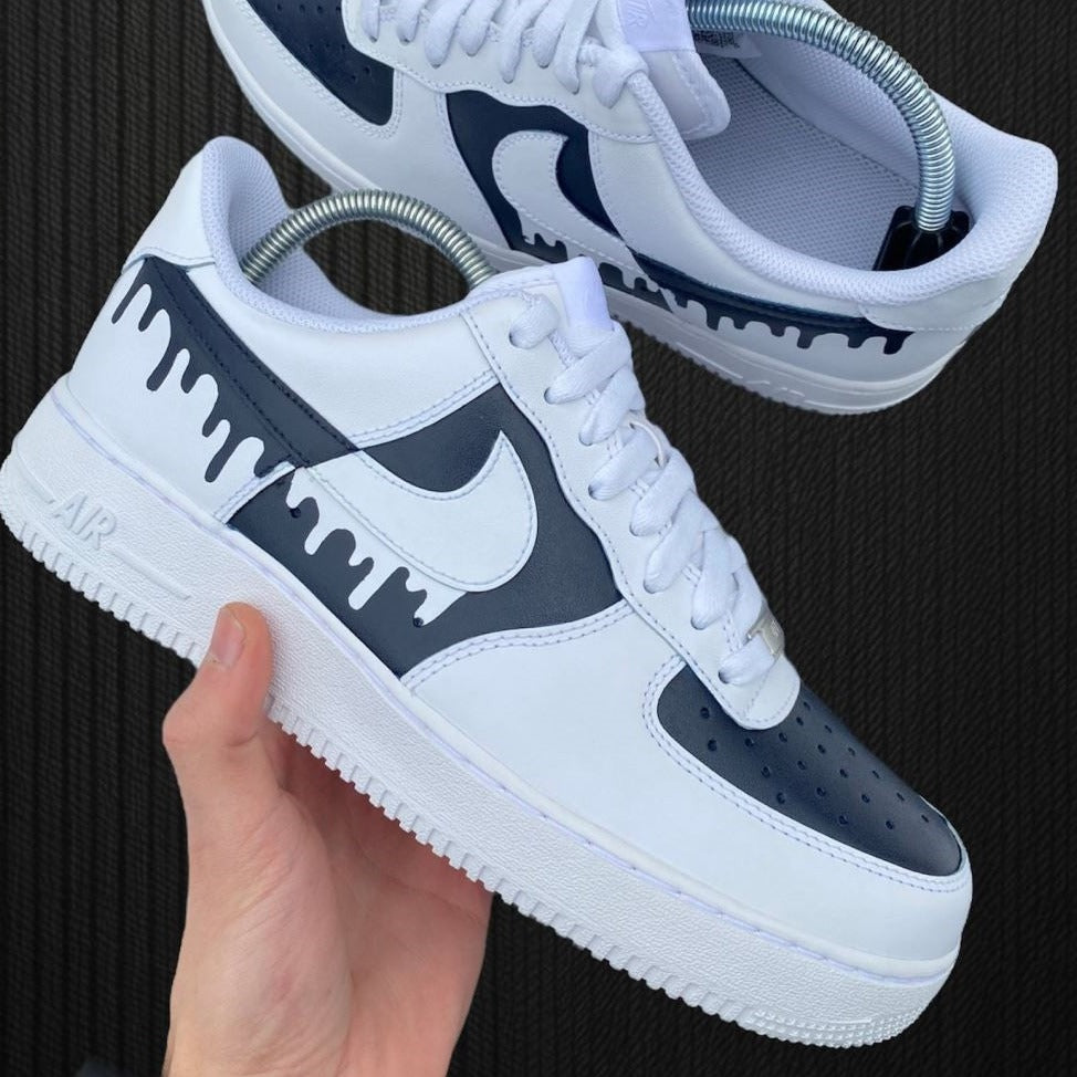 Custom Af1 Drip Black Drip Custom Air Force 1 – Unite Custom