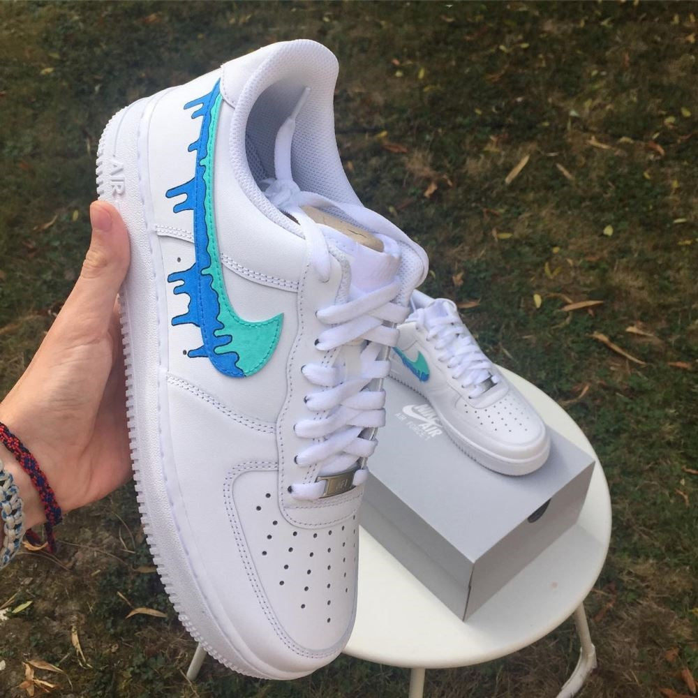 crip blue air force ones