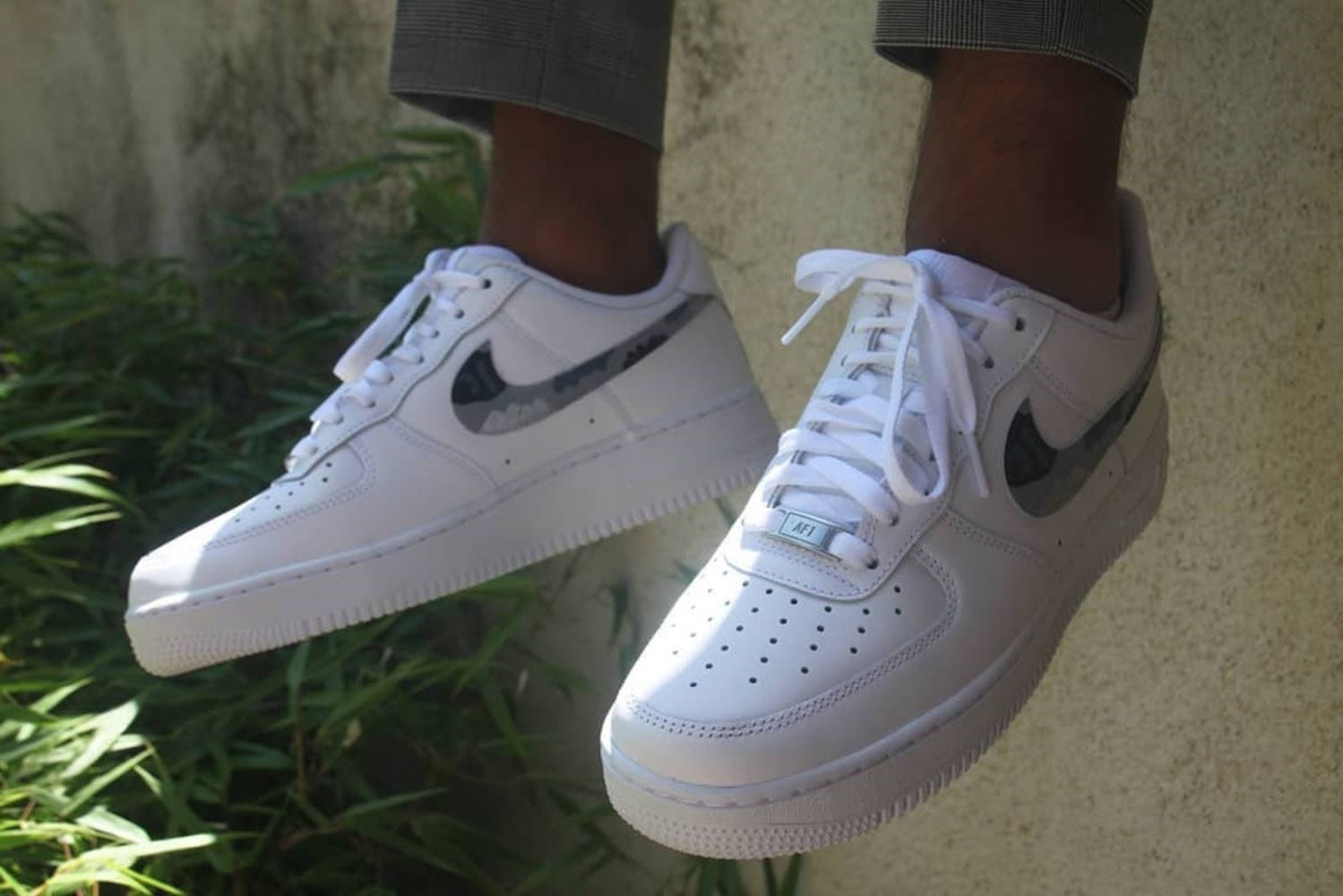 Grey Doodle  Custom Air Force 1