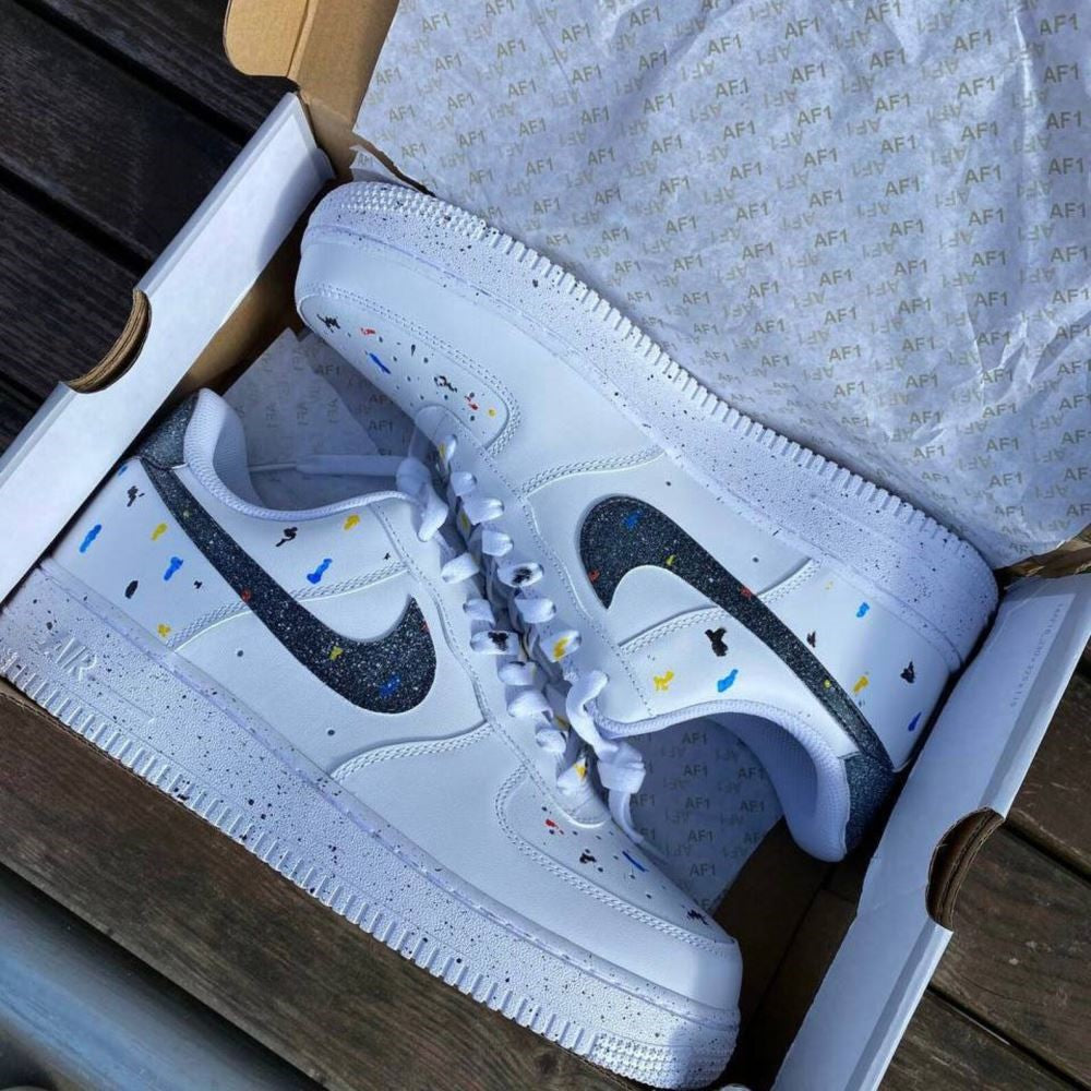 Colorful Slpatter Custom Air Force 1 – Unite Custom