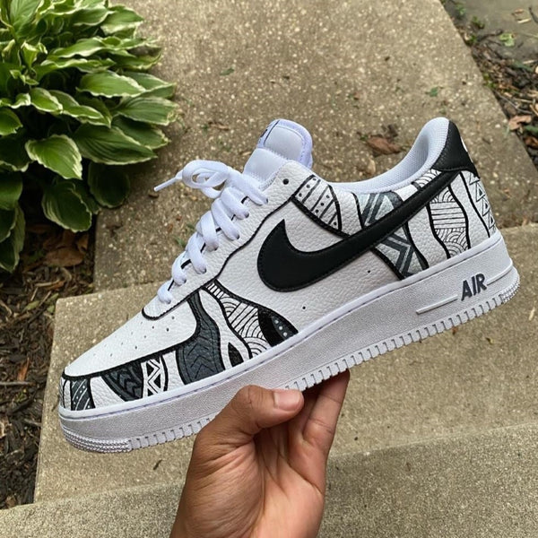 Grey Graffiti Custom Air Force 1