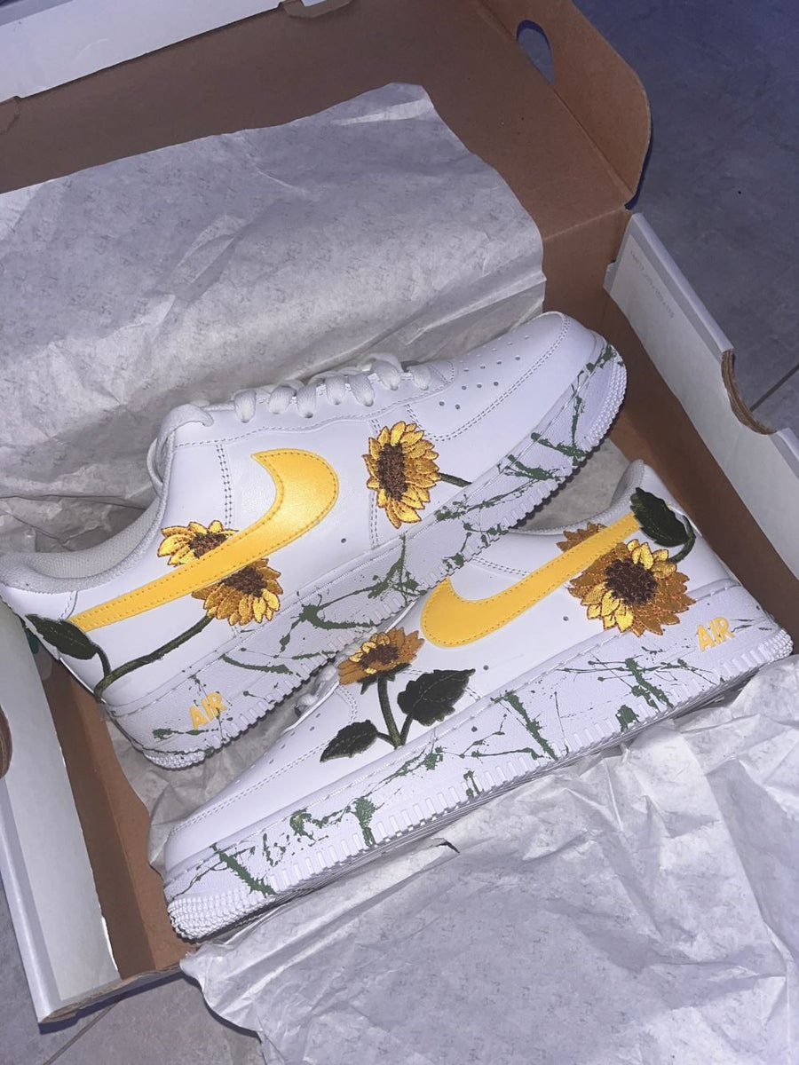 custom air force 1 sunflower