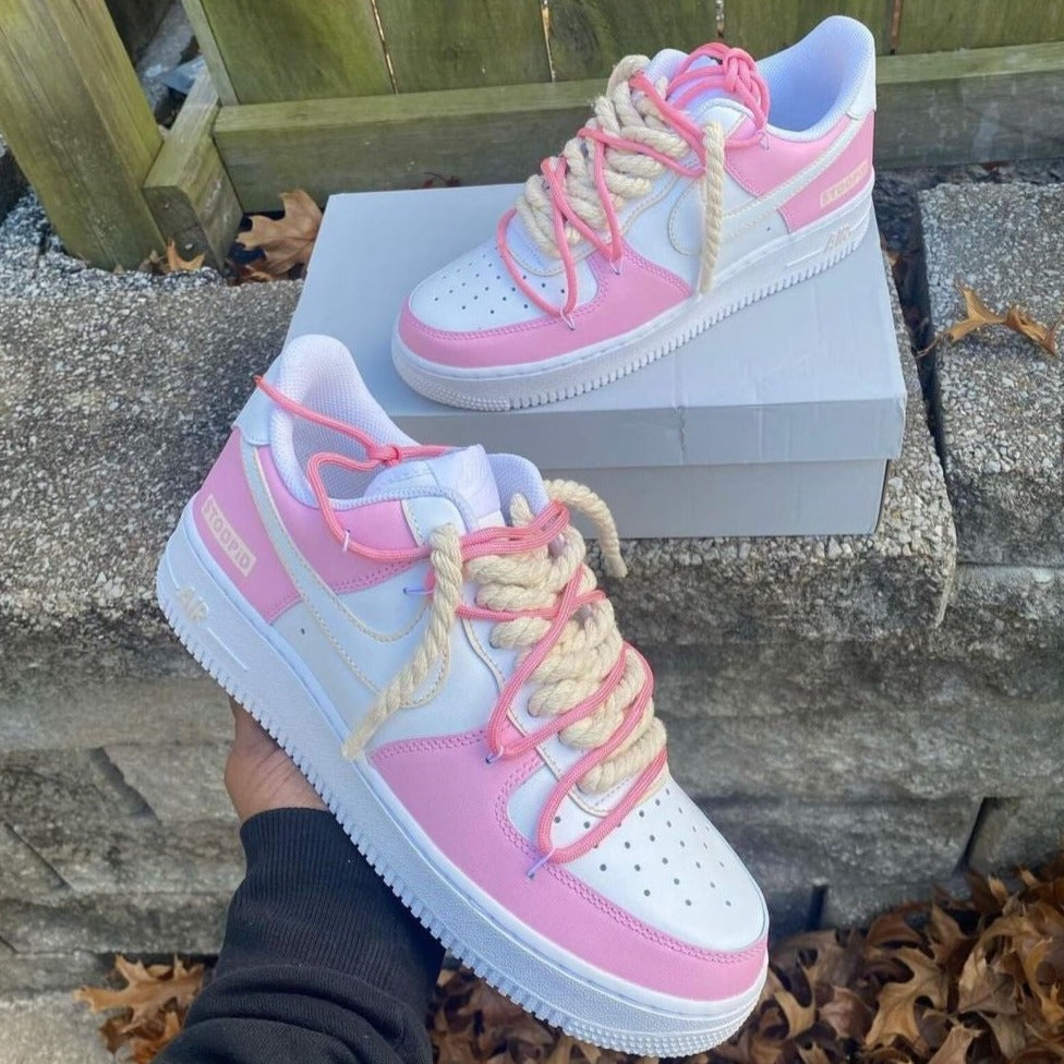 Pink Chunks Custom Air Force 1 – unitecustom