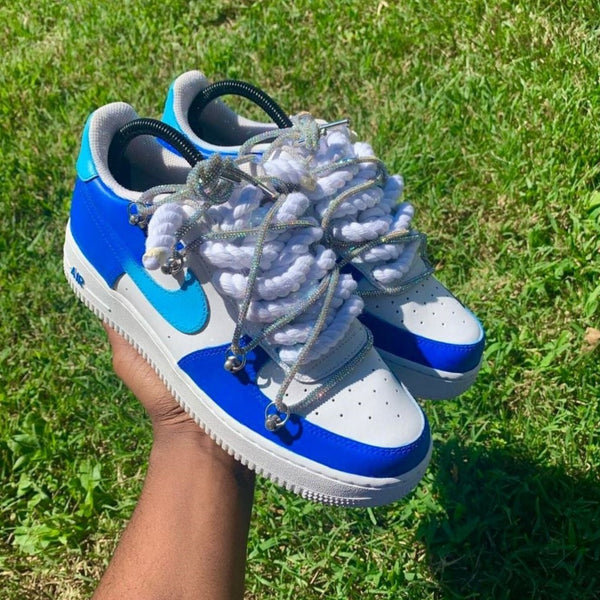 Blue Chunks Custom Air Force 1