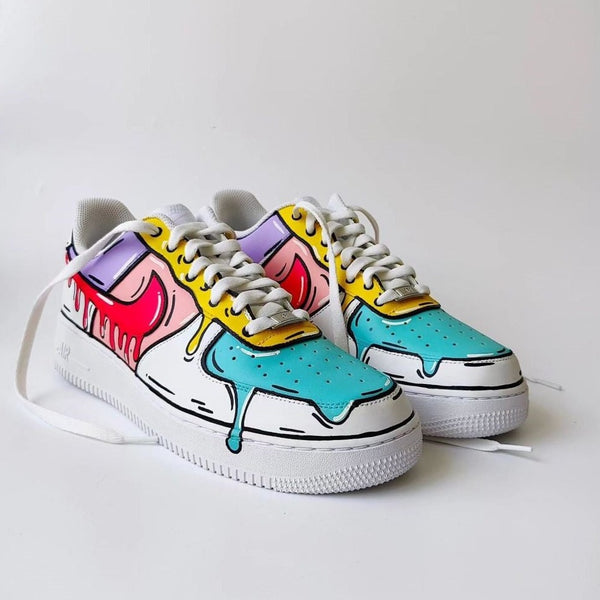 Colorful Drip Custom Air Force 1