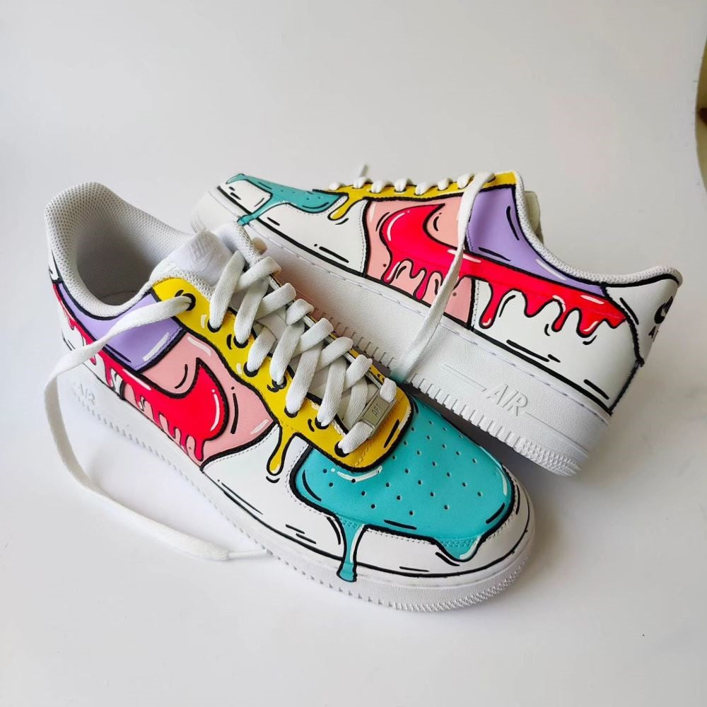 Colorful Drip Custom Air Force 1 â unitecustom
