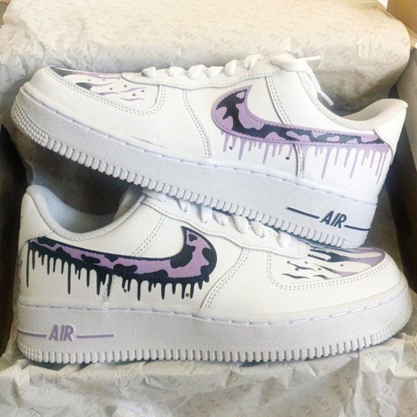 Purple Drip-Splatter Custom Air Force 1