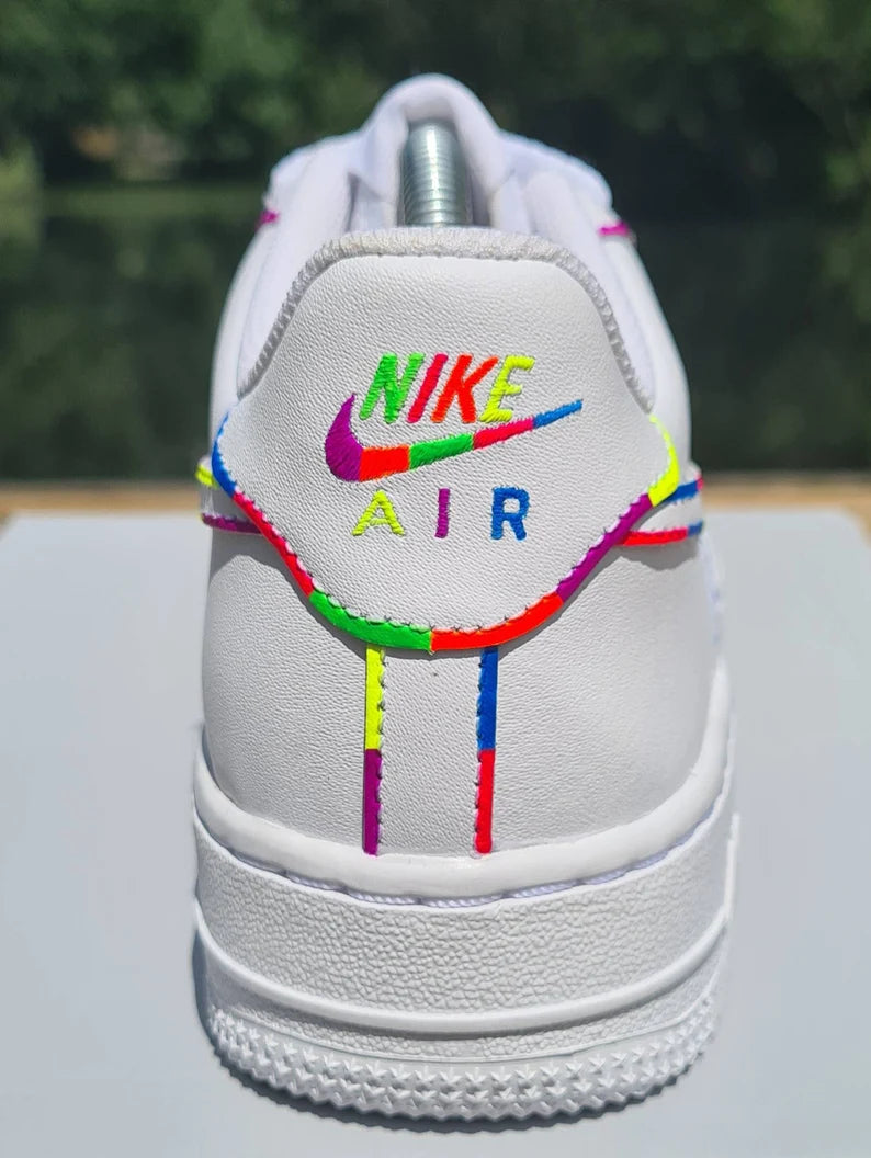 Colorful Lines Custom Air Force 1