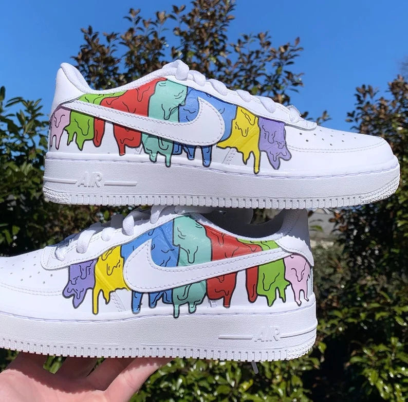 Colorful Drip Custom Air Force 1