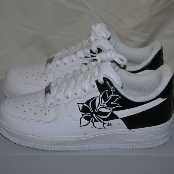 Black Floral  Custom Air Force 1