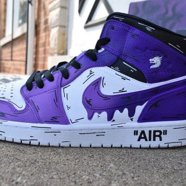 Purple Drip Custom Air Jordan 1