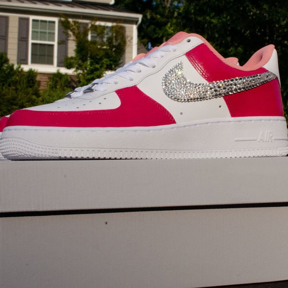Pink Rhinestones Custom Air Force 1 â Unite Custom